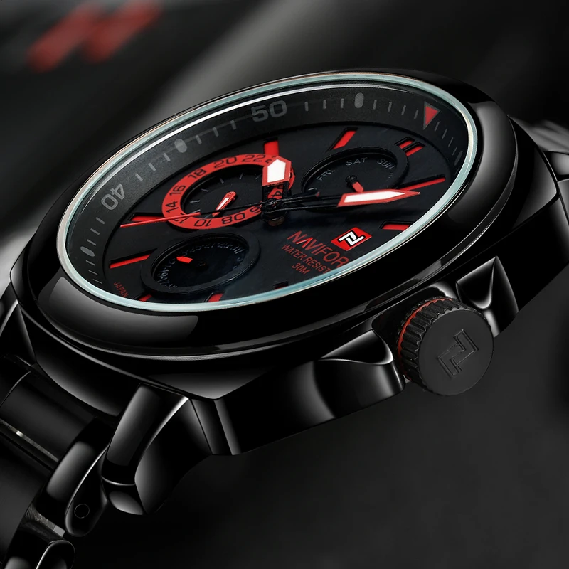 Prix pour Relogio Masculino Naviforce Montres Hommes Marque De Luxe En Acier Inoxydable Noir Montre-Bracelet À Quartz Étanche Mens Watch Montre Homme Prix pour Relogio Masculino Naviforce Montres Hommes Marque De Luxe En Acier Inoxydable Noir Montre-Bracelet À Quartz Étanche Mens Watch Montre Homme