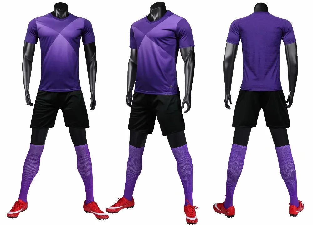 

Top Quality Soccer Jerseys Adult Loose Breathable Customized Football Jerseys Set Kits Men DIY Soccer Uniforms Training Suits