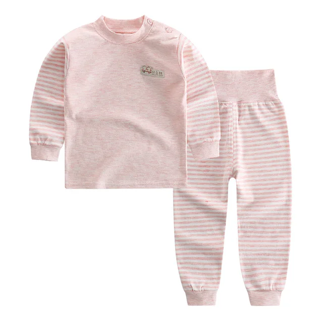 Morningtwo 2 Pcs Kids Warm Sets Baby Girls Cotton Sets With High-waisted Pants Children’s Clothes Suit Set For 9m-5t