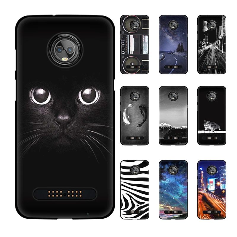 JURCHEN Phone Case For Motorola Moto Z3 Play Case Cute