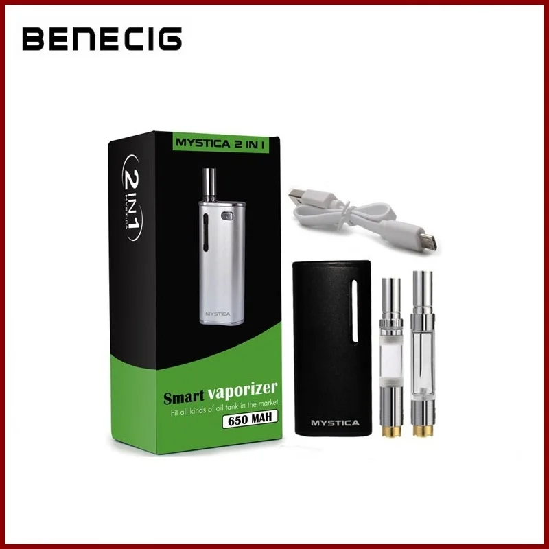 

Benecig CBD Oil Vape Pen Wax Vaporizer 650mAh Preheat Battery With 2 Vape Cartridge E Cigarette Vaper Starter Kit