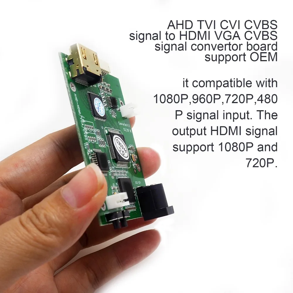 AHD41 10 шт./лот AHD к HDMI сигнала конвертер, AHD TVI CVI CVBS сигнал к HDMI VGA CVBS сигнала конвертер доска поддержка OEM