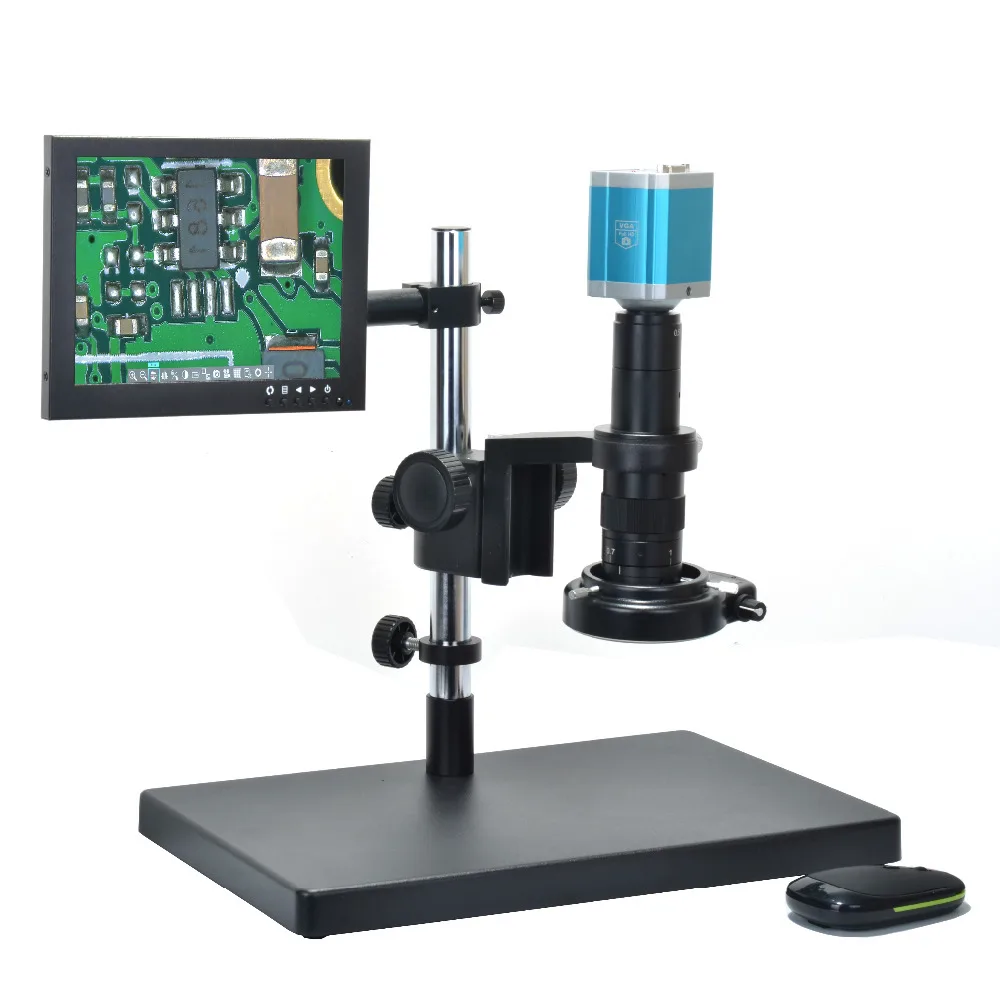 Microscope Camera 1080p Vga Full Hd Video Recorder 180x Cmount Lens 8