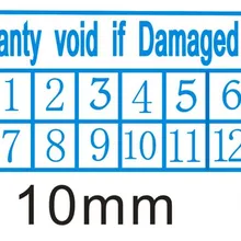 1000 шт/партия гарантия запечатывания этикетки наклейки, Если повреждены, с годами и месяцами, 1X0,5 см