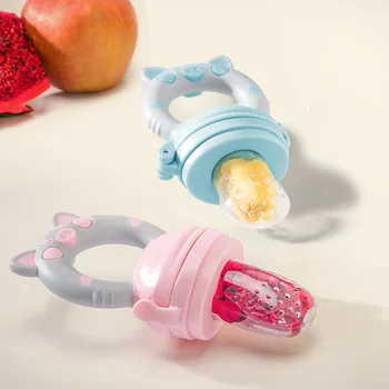 

Baby Bottle Feeding Fruit Vegetable Music Newborn Food Supplement Bite Juice Feeder Baby Nimbler Pacifier For Fruit Portable