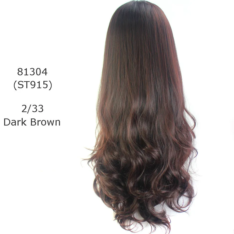 MISS WIG 20Inchs Wavy Wig 5Colors Available Half Synthetic Wigs Perruque Synthetic women----