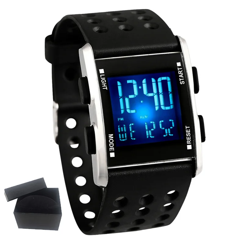 Men led Wristwatch Waterproof Electronic Sport watches Casual Fashion Digital Clock Running Gift Box Reloj Hombre Feminino Watch