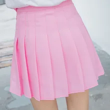 Новинка осень весна низкая талия облегающая женская плиссированная юбка женские милые тонкие юбки в складку плиссированная юбка розовый