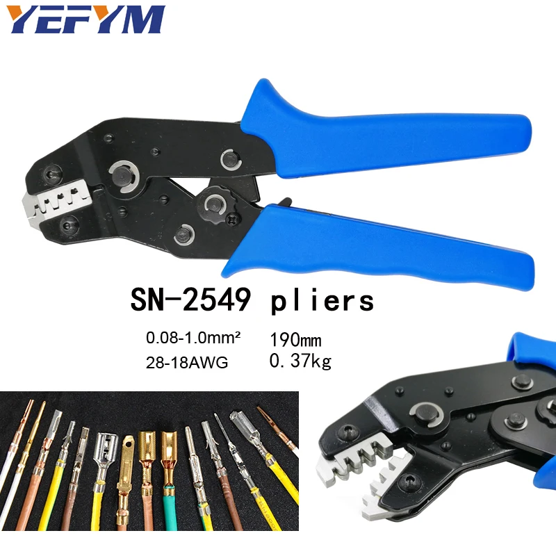 YEFYM SN 2549 обжимные плоскогубцы = 28B + 01BM eupop стиль обжимной инструмент 0 08 1 мм2 28 18AWG 2 54