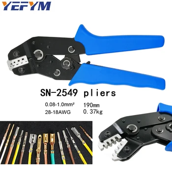 

YEFYM SN-2549 wire crimping pliers =SN-28B+SN-01BM eupop style crimp tool 0.08-1mm2 28-18AWG 2.54 spring 2510 terminal tools