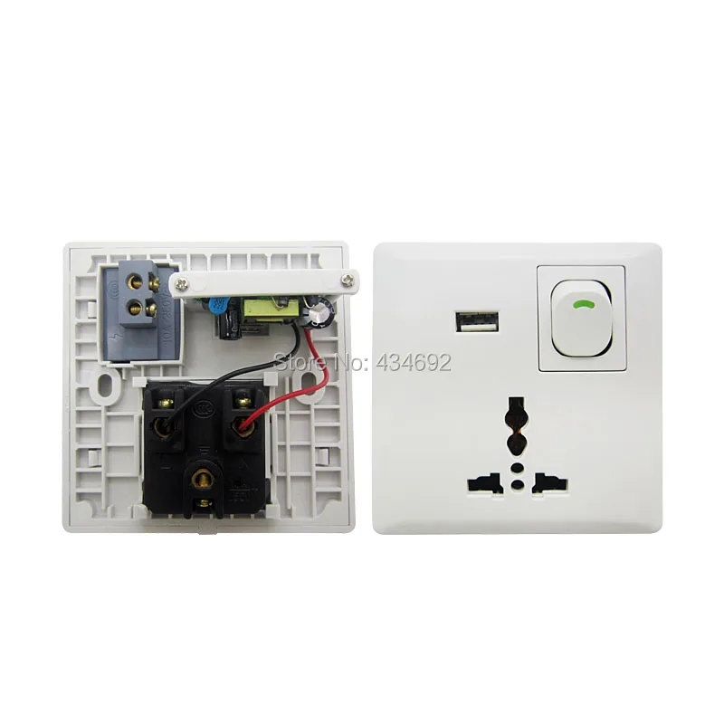 

Multi-function USB Wall Switching Power Supply Three-plug Power Supply Free Shipping