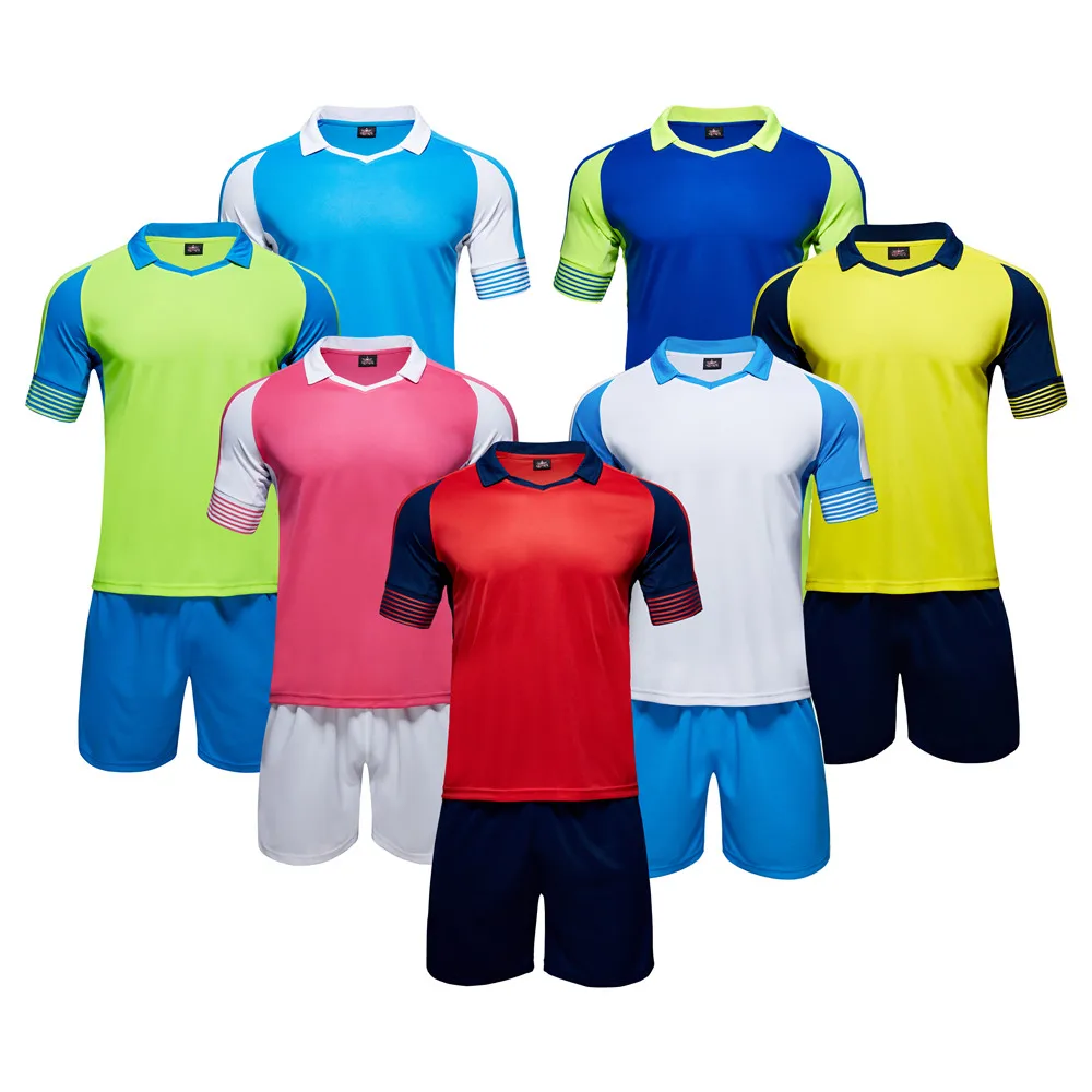 2018 New Kids Boy Soccer Jerseys Sets Survetement Football Kits Adult