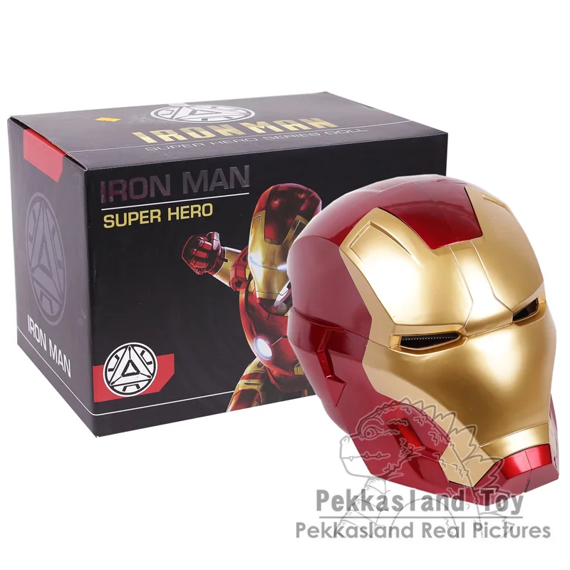 Iron Man Helmet Cosplay Mask for Adult Touch Sensing Mask with LED Light Collectible Figure Model Toy 1:1 2 Colors Iron Man Helmet Cosplay Mask for Adult Touch Sensing Mask with LED Light Collectible Figure Model Toy 1:1 2 Colors