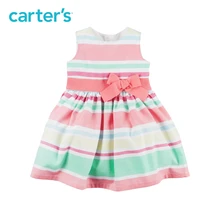 Carter s 1pcs baby children kids Striped Sateen Dress 120G135 sold by Carter s China official