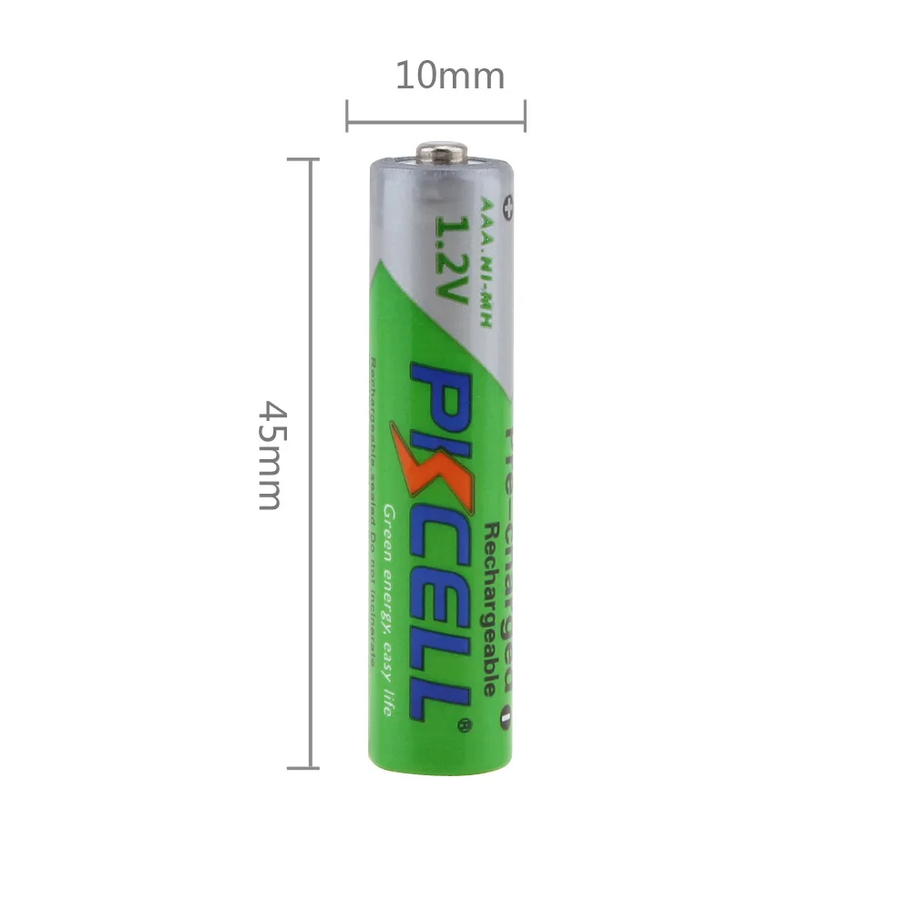 

PKCELL 12pc Rechargeable AAA Battery 1.2 Volt good quality Ni-MH 850mAh AAA Rechargeable Battery Batteries NIMH 3A Bateria
