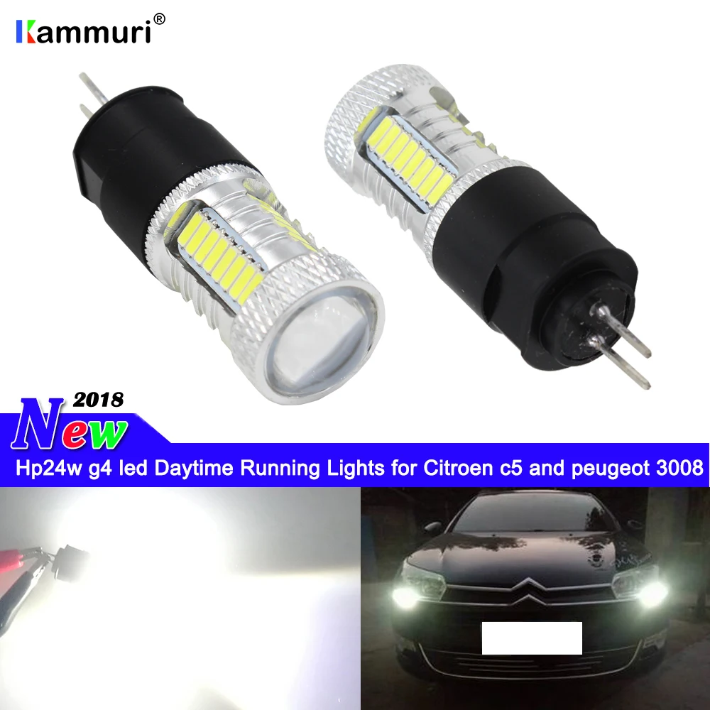 No error white 12v hp24w g4 car led bulb for Citroen c5 peugeot 3008