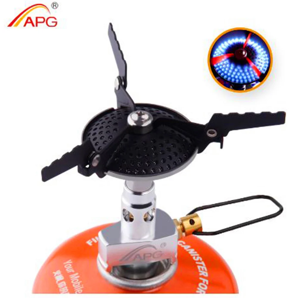 

APG STO0047 Portable Folding Mini Camping Stove Outdoor Cookware 70g 2300W Pocket Picnic Cooking Gas Burners