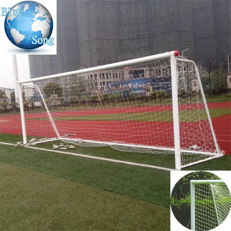 24x8ft Football Full Size Soccer Goal Post Net Straight Flat Sport 7.3x2.4m  LS 