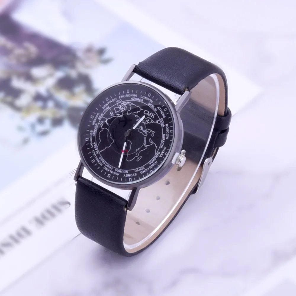 Fashion Women's Watch fashion time With World Map Quartz Watch For Gift who you love For 2018 Ladies Fashion Clock Fashion Women's Watch fashion time With World Map Quartz Watch For Gift who you love For 2018 Ladies Fashion Clock