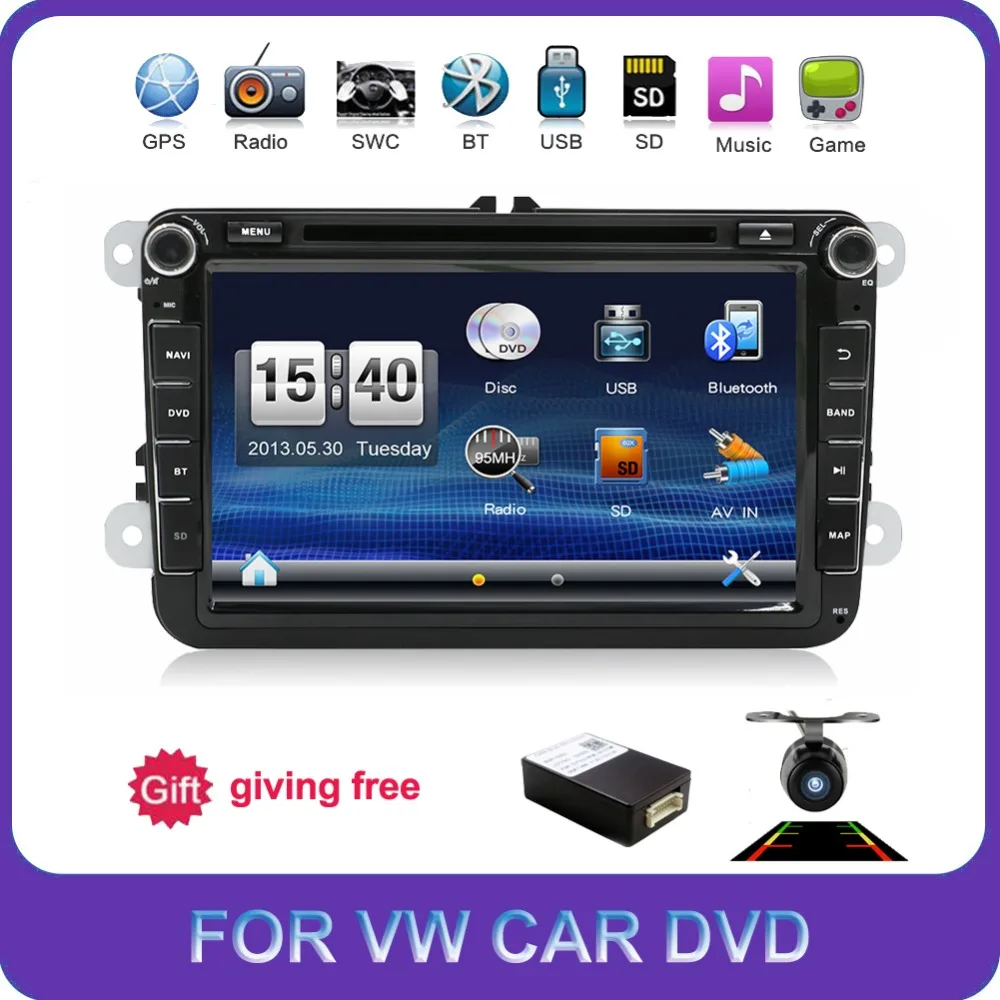 

2din Car DVD radio player for Volkswagen GOLF 5 Golf 6 POLO PASSAT CC TIGUAN TOURAN EOS SHARAN SCIROCCO TRANSPORTER T5 CADDY