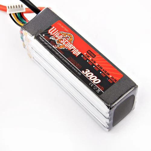 1 шт. литий-полимерный аккумулятор Wild scorpion 18 5 в 3000 мА/ч 60C 5S для радиоуправляемого