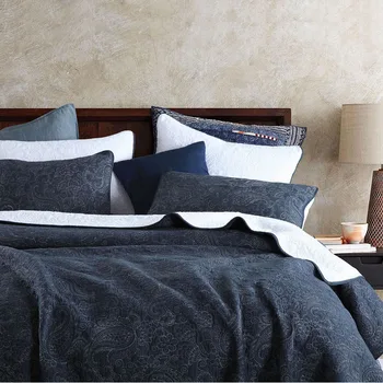 

Quality Cotton Bedspread Quilt Set 3pcs/5pcs AB-Side Coverlets Quilted Bedding Embroidered Quilts Bed Cover King Queen Size