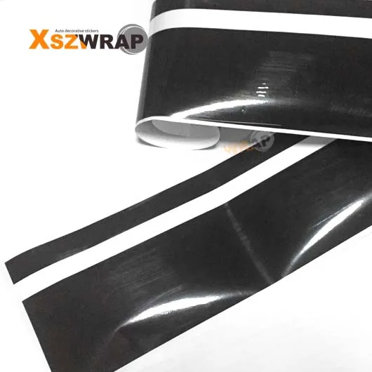 Стайлинг автомобиля 80 &quotКрасная виниловая наклейка в полоску для гонок