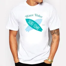 Brand Clothing Wild Waves Est.1980 Men T Shirt Cool Sunshine Adventure Time T-shirts Fashion Cotton Summer Casual Fitness Tshirt