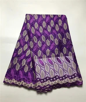 

Free Shipping! high quality African lace fabric With Stone And Beads Polyester Material chemical french net lace fabric j25f8d-2