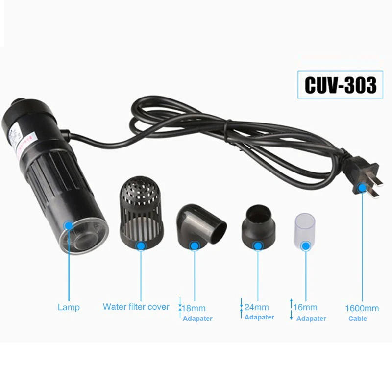 Sunsun CUV-303 CUV-305 CUV-505 CUV-510 аквариума UV стерилизатор водорослей убийца UV светильник только(без водяного насоса