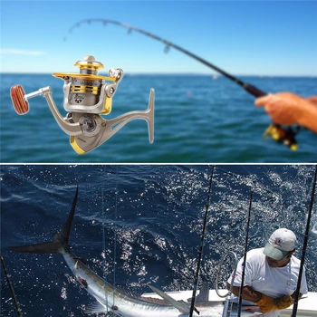 

YUMOSHI Fishing Reel Spinning Reel 12BB Bearing Balls Spinning Reel Boat Rock Fishing Wheel GS1000-7000 Series Gear Ratio 5.1: 1