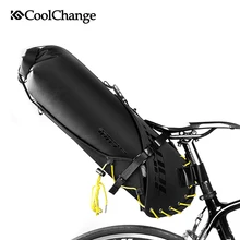 CoolChange Foldable Waterproof 20L Bike Saddle Bag Large Capacity Tail Rear Cycling Bicycle Bag MTB Trunk Pannier Cycle Bag rockbros waterproof bike saddle bag reflective large dirtproof foldable mtb road tail rear bag pannier backpack 10l cycling bag