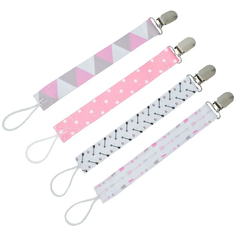 

4Pcs/Lot Baby Dummy Pacifier Holder Clip Nursing Teether Clip Nipple Holder For Nipples Children Pacifier Clip Soother Holder