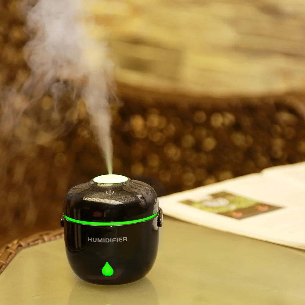 Creative Mini Rice Cooker Air Humidifier Portable USB Ultrasonic Aroma