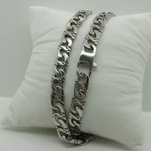 18 ”-30” longitud variar fresco enlace hombres/muchacho del acero inoxidable 316L collares de cadena de joyería de los hombres