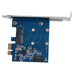 1 шт. PCI-E PCIe для mSATA SSD и SATA 3,0 Combo Extender адаптер карты 6,0 Гбит/с