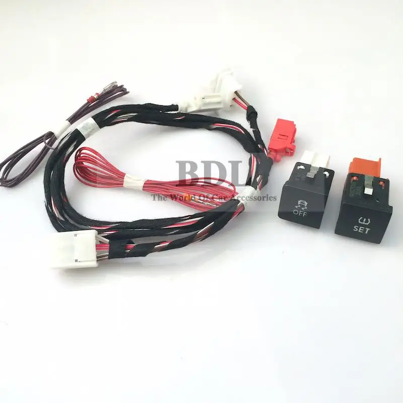 

BODENLA ESP OFF ASR TPMS SET Tire Pressure Monitor/Warning Button With Wire Harness For VW Jetta 6 MK6