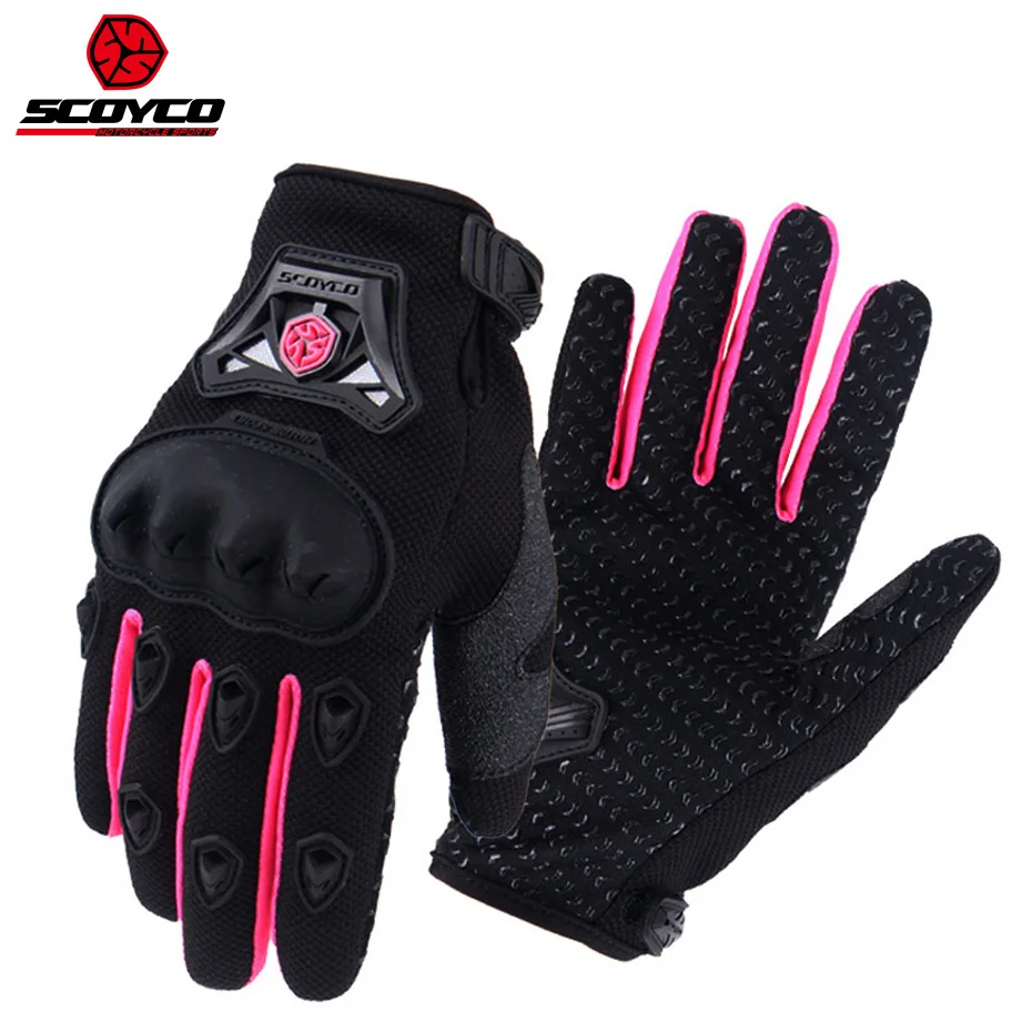 SCOYCO 2019 Women Motorcycle Gloves Touch Screen Breathable Anti-skid Shockproof MBX/MTB/ATV Cycling Glove Motorbike Gloves Pink, M SCOYCO 2019 Women Motorcycle Gloves Touch Screen Breathable Anti-skid Shockproof MBX/MTB/ATV Cycling Glove Motorbike Gloves Pink, M