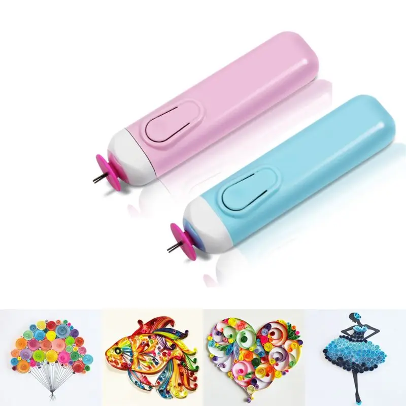 DIY electric quilling rolling paper pens paper craft origami paper curling tool 