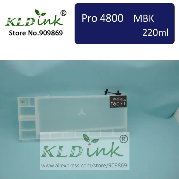 

[KLD Ink] T6148 Compatible refillable ink cartridge for Stylus Pro 4800 Large Format Inkjet Printer ( 1 cartridge with chip)