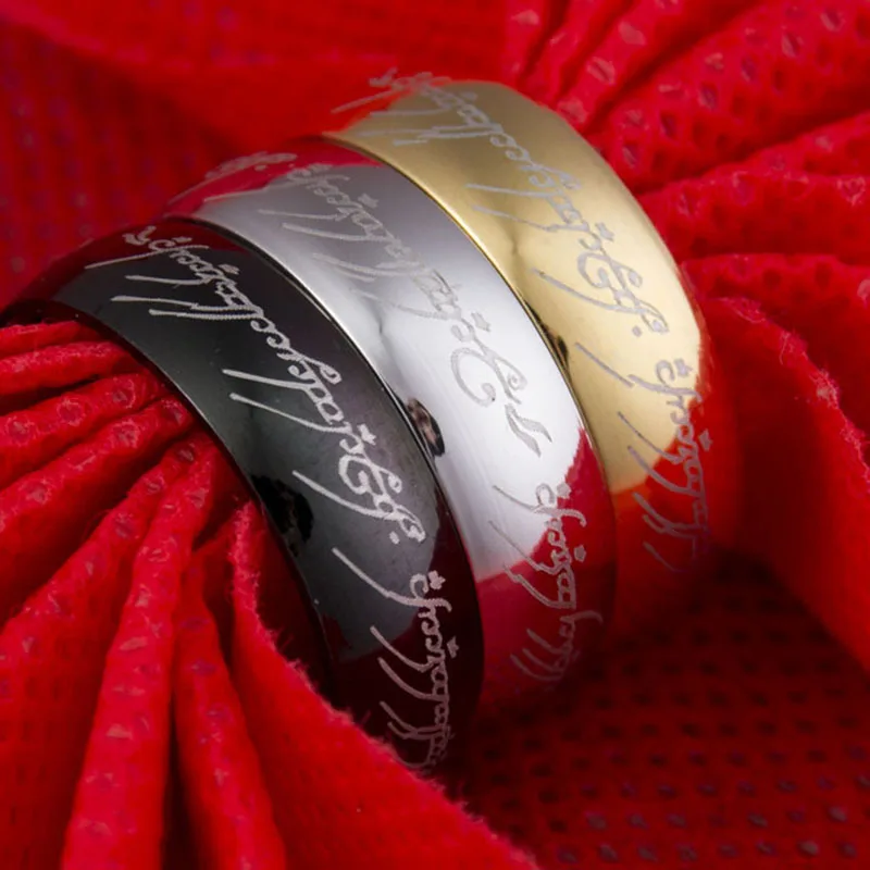 6MM Lord of the font b Finger b font font b Rings b font Stainless Steel