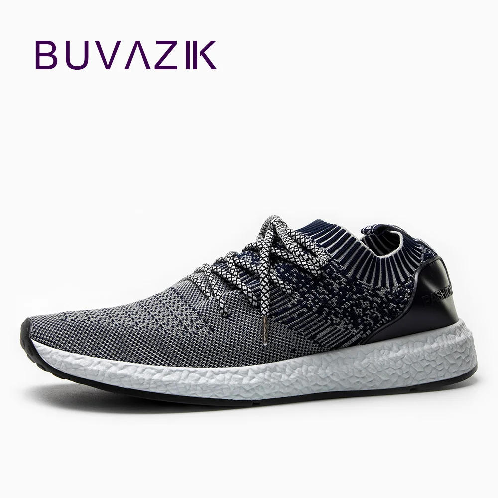 

BUVAZIK Hot 2018 spring Lightweight sneakers fashion Autumn Elastic band Style Shoes Comfortable Casual Men Footwear