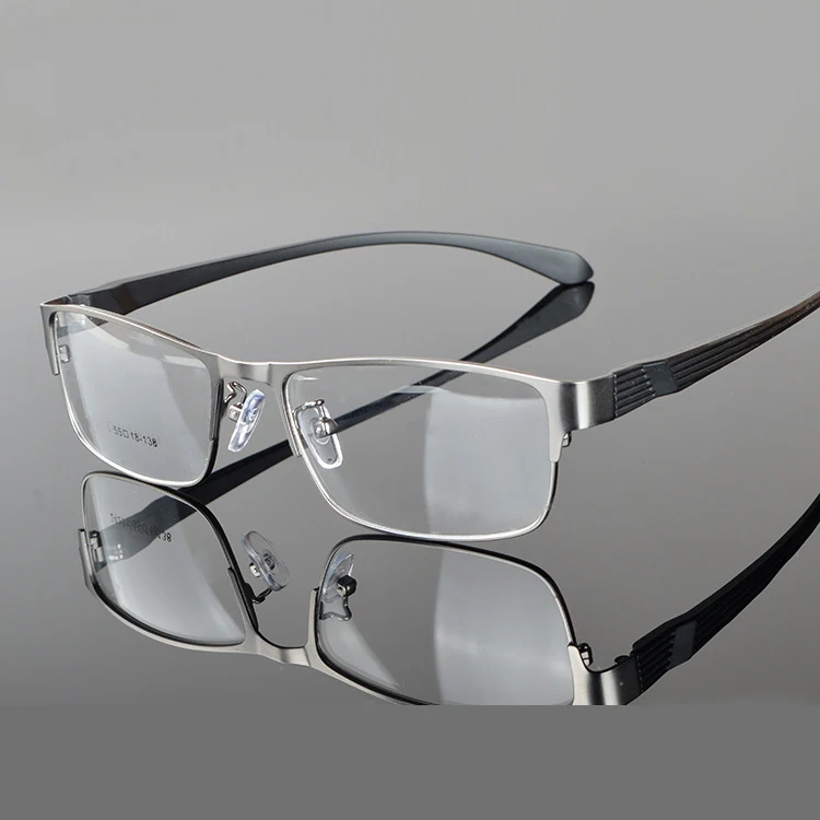 Новая оптическая оправа для очков, мужские очки с полной оправой, компьютерные очки для глаз, оправа для мужских очков, прозрачные линзы Armacao Oculos de - Цвет оправы: Серый