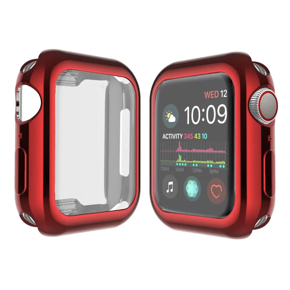KINGBEIKE New Design Watch Case For iWatch Series 4 Colorful Protection Cover Frame For Apple Watch 40mm 44mm TPU Watchcase KINGBEIKE New Design Watch Case For iWatch Series 4 Colorful Protection Cover Frame For Apple Watch 40mm 44mm TPU Watchcase