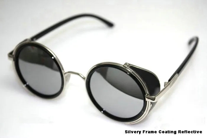 DRESSUUP стимпанк Ретро покрытие мужские винтажные Круглые Солнцезащитные очки для мужчин и женщин брендовые дизайнерские солнцезащитные очки Gafas Oculos De Sol Feminino