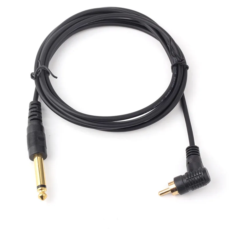 

1pcs /lot 1.8m Copper RCA Light Tattoo Clip Cords replacement set for filter Style Rotary Tattoo Machine Power Supply Pro-design