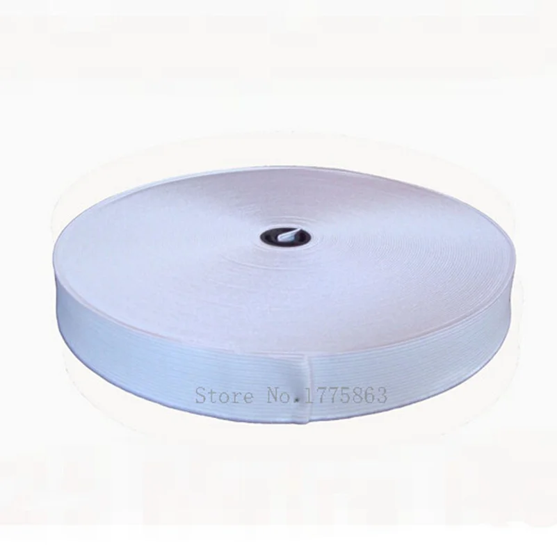 

1 Inch 25mm White Woven Flat Knitted Elastic Craft Sewing - 10 metres AA7616