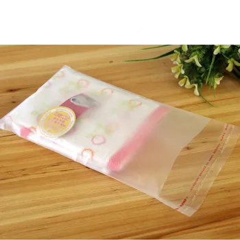 

200Pcs/ Lot 14*20cm Transparent Storage Poly Pouch Earrings Ornaments Clear Frosted Self Adhesive Seal OPP Plastic Pack Bag