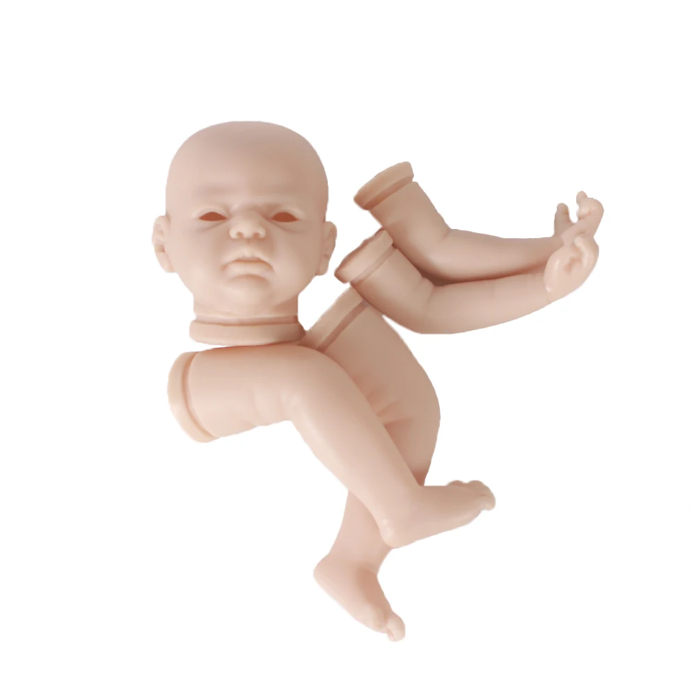 

DIY blank kit soft reborn doll kit doll parts Silicone Vinyl Head 3/4 Arms and Legs for 22" 55cm big eyes real baby Accessories