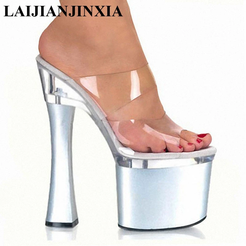 transparent platform shoes